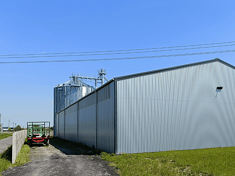 Hala agro z murem oporowym Rudniki